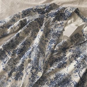 H&M blue patterned blazer